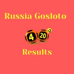 Russia Gosloto 4/20 Results .